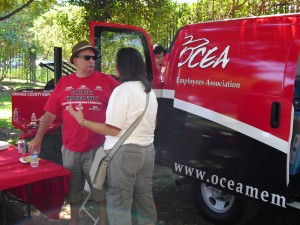 Nick Berardino at the O.C. Labor Day celebration