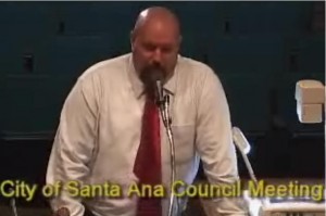 Thomas Gordon at the City Council meeting 2