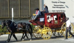 Mayor Miguel Pulido at the Fiestas Patrias Parade