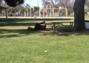 SAUSD school cop roughs up a kid