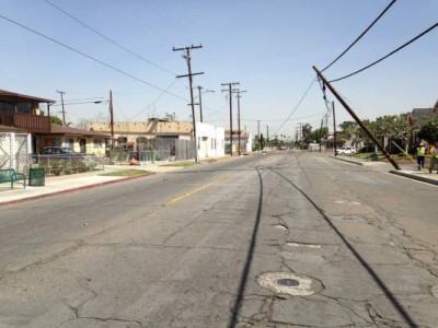 Santa Ana wind damage