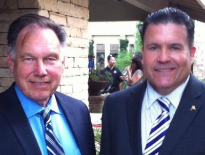 Santa Ana Planning Commissioner Sean Mill and Tony Rackauckas