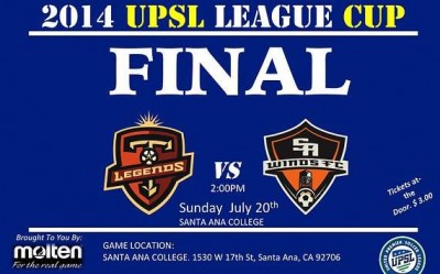 SA Winds FC vs. Tustin Legends