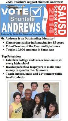 Shuntele Andrews for SAUSD School Board