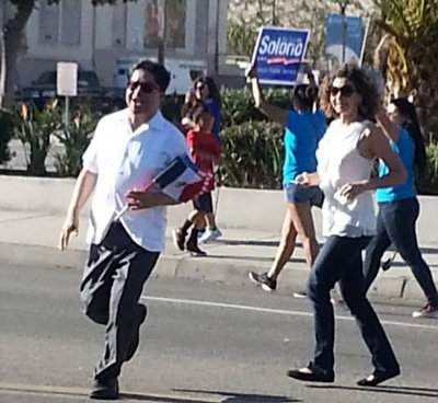 Jose Solorio at the Fiestas Patrias Parade