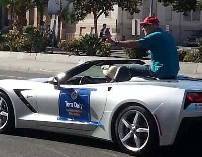 Tom Daly at the Fiestas Patrias Parade