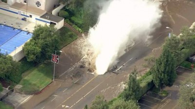 Santa Ana Water Main Break