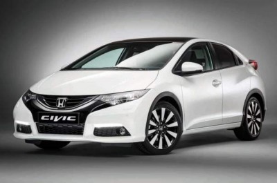 white 2014 Honda Civic EX