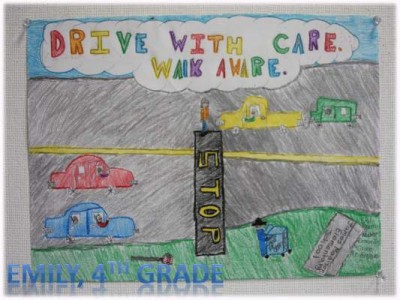 SAUSD bike safety poster contest winner