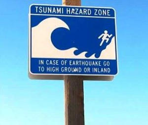 Tsunami sign